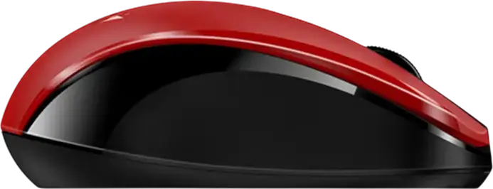 Mouse Wireless Silent Genius NX-8008S, Roșu, Senzor BlueEye 1200 DPI, Receptor USB-A Pico 2.4GHz, Design Ambidextru Conturat, Plug and Play
