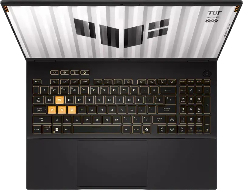 Игровой ноутбук ASUS TUF Gaming F16 FX608JMI 16" WUXGA 144Hz - Intel Core i7-14650HX, 16GB DDR5, 1TB SSD, NVIDIA GeForce RTX 5060 8GB, RGB клавиатура, без ОС
