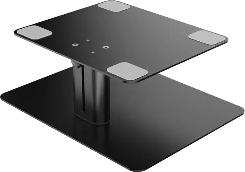 Nillkin HighDesk Adjustable Monitor Stand, High-Strength Aluminum Metal Riser, 110-180mm Height, 15kg Load Capacity, Cable Management, Black