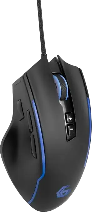 Gembird RAGNAR-RX300 Wired Gaming Mouse, Optical Sensor up to 12000 DPI, 8 Programmable Buttons, RGB Backlighting, Braided Cable, Black