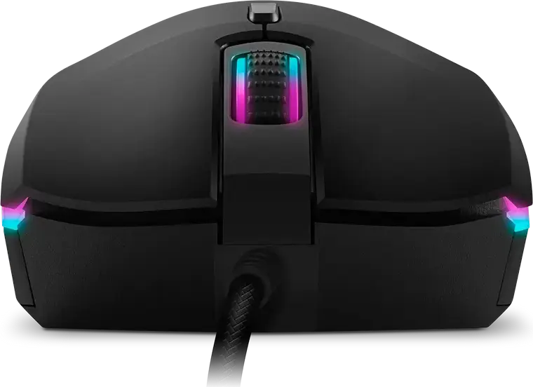 SVEN RX-G800 Wired Gaming Mouse, Optical Sensor 200-7200 DPI, 6 Programmable Buttons with Macros, RGB Backlight, Braided Cable, Windows Compatible