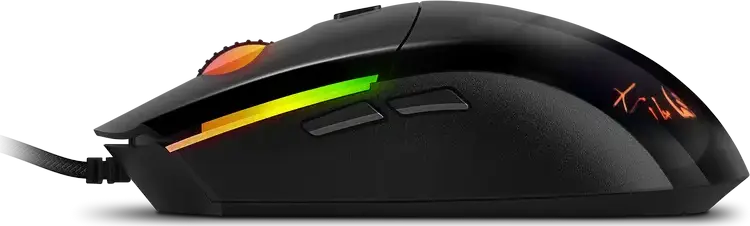SVEN RX-G800 Wired Gaming Mouse, Optical Sensor 200-7200 DPI, 6 Programmable Buttons with Macros, RGB Backlight, Braided Cable, Windows Compatible