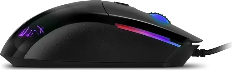 SVEN RX-G800 Wired Gaming Mouse, Optical Sensor 200-7200 DPI, 6 Programmable Buttons with Macros, RGB Backlight, Braided Cable, Windows Compatible