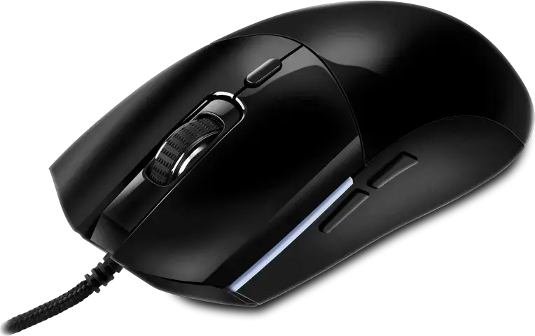 SVEN RX-G800 Wired Gaming Mouse, Optical Sensor 200-7200 DPI, 6 Programmable Buttons with Macros, RGB Backlight, Braided Cable, Windows Compatible