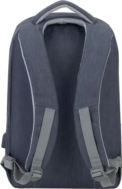 RivaCase Prater 7562 Laptop Backpack for 15.6 inch Laptops, Water-Repellent Polyester, Anti-Theft Design with Hidden Pockets, Dark Grey