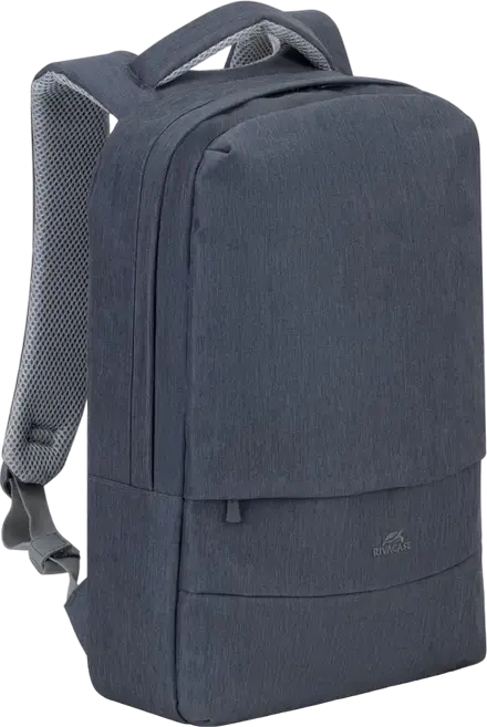 RivaCase Prater 7562 Laptop Backpack for 15.6 inch Laptops, Water-Repellent Polyester, Anti-Theft Design with Hidden Pockets, Dark Grey