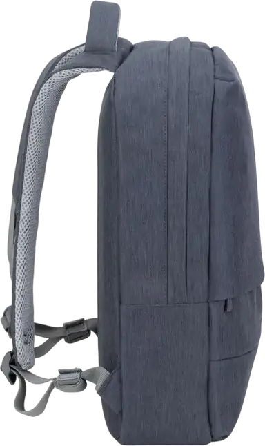RivaCase Prater 7562 Laptop Backpack for 15.6 inch Laptops, Water-Repellent Polyester, Anti-Theft Design with Hidden Pockets, Dark Grey