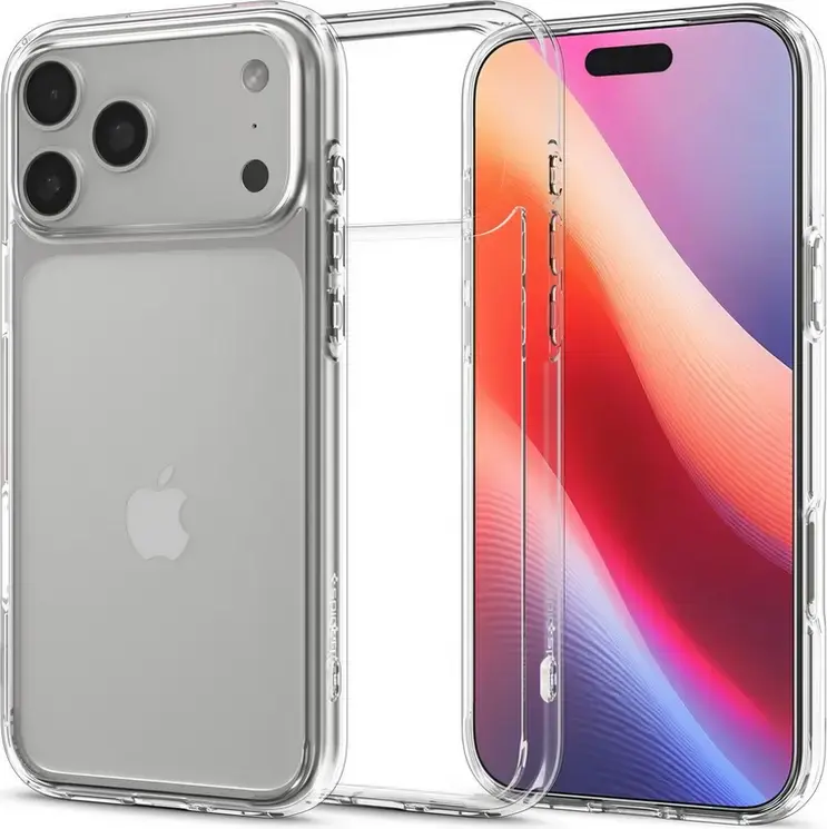 Husa Protectie Spigen Ultra Hybrid pentru Apple iPhone 17 Pro Max, Transparenta, din TPU și Policarbonat
