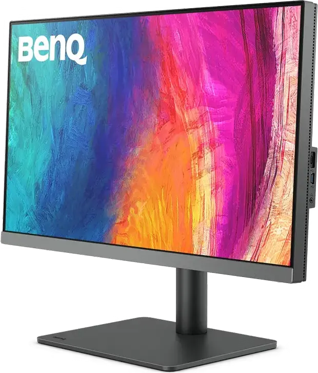 Monitor BenQ PD2706U 27 inch 4K UHD IPS, 3840x2160, HDR10, 95% P3, USB-C 90W Power Delivery, KVM Switch, Pantone Validated, Hotkey Puck G2, Gri