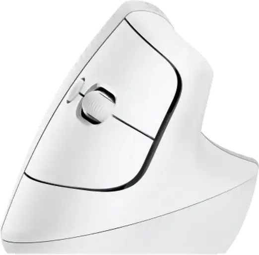 Logitech Lift Vertical Ergonomic Wireless Mouse 910-006475, Right-Handed for Small to Medium Hands, 400-4000 DPI, Bluetooth & Logi Bolt USB, Off-white