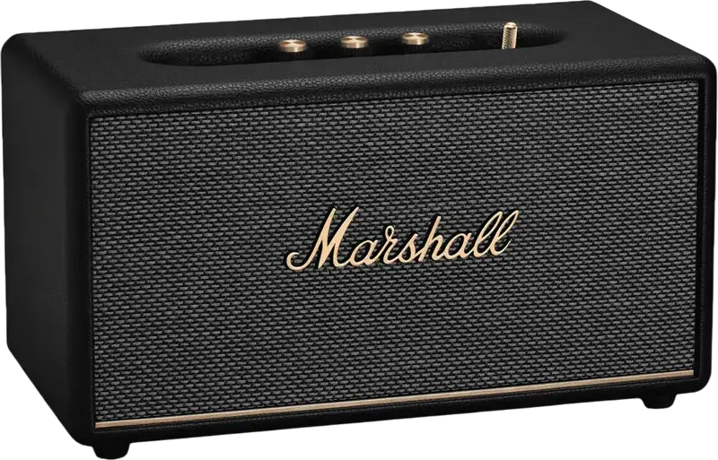 Marshall Stanmore III Bluetooth Speaker, 80W RMS 2.1 CH 3-Way Acoustic System, BT 5.2, RCA & AUX Input, 45Hz-20kHz Frequency Response, Black