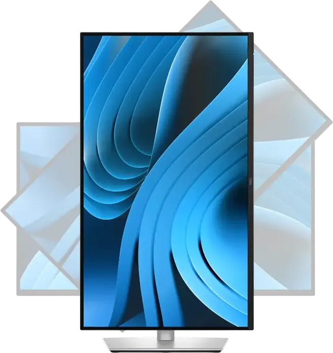 Monitor Dell P2725DE 27 inch Profesional, Rezolutie WQHD 2560x1440 IPS, 100Hz, Hub USB-C cu Ethernet RJ45, Reglaj Inaltime si Pivot, Negru