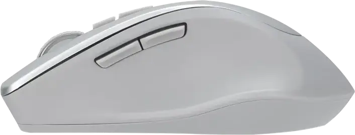 ASUS WT425 Wireless Optical Mouse, 2.4GHz RF USB, Fog Silver, Adjustable 1000/1600 DPI, 6 Buttons, Silent Click, Ergonomic Easy-Grip, Windows 11/10, Chrome OS