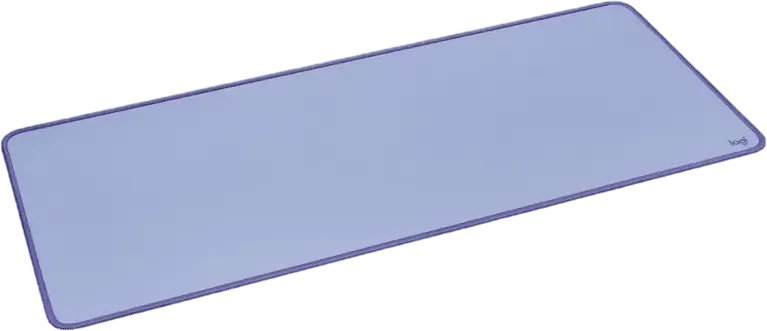 Logitech Desk Mat Studio Series Large Mouse Pad, Lilac, 700 x 300 x 2 mm, Fine-weave Polyester Surface with Anti-slip Rubber Base and Spill-proof Coating