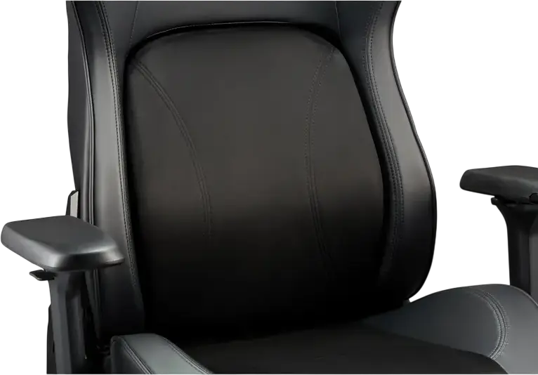Lumi CH06-39 Gaming Chair, Ergonomic Fabric and PU Leather, 4D Adjustable Armrests, Class 4 Gas Lift, Steel Frame, Metal Base, Max Load 150kg, Black