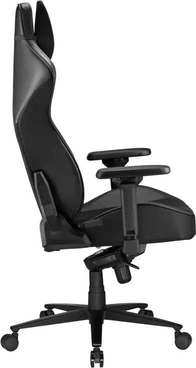 Lumi CH06-39 Gaming Chair, Ergonomic Fabric and PU Leather, 4D Adjustable Armrests, Class 4 Gas Lift, Steel Frame, Metal Base, Max Load 150kg, Black