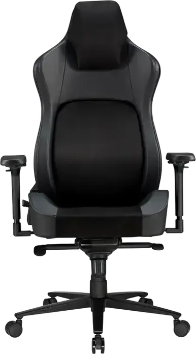 Lumi CH06-39 Gaming Chair, Ergonomic Fabric and PU Leather, 4D Adjustable Armrests, Class 4 Gas Lift, Steel Frame, Metal Base, Max Load 150kg, Black