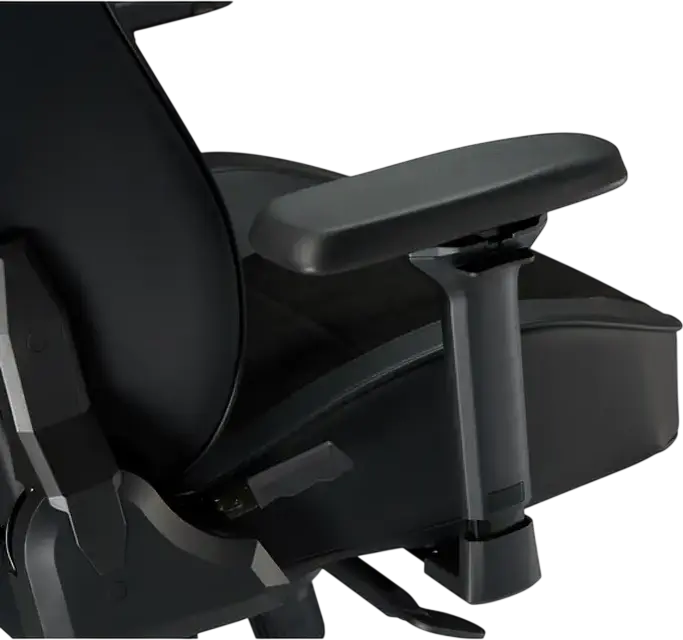 Lumi CH06-39 Gaming Chair, Ergonomic Fabric and PU Leather, 4D Adjustable Armrests, Class 4 Gas Lift, Steel Frame, Metal Base, Max Load 150kg, Black