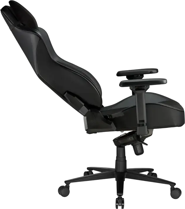Lumi CH06-39 Gaming Chair, Ergonomic Fabric and PU Leather, 4D Adjustable Armrests, Class 4 Gas Lift, Steel Frame, Metal Base, Max Load 150kg, Black