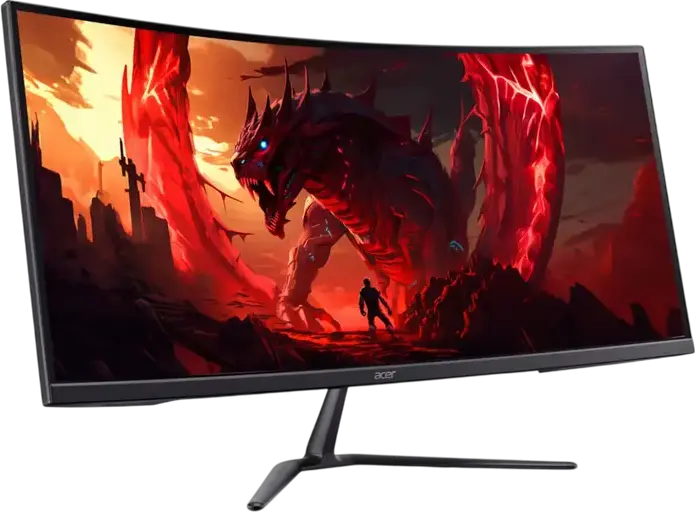 Monitor Gaming Curbat Acer Nitro ED340CURX0BMIIPX 34", WQHD 3440x1440, Panou VA, 200Hz, 1ms, 1500R, HDR10, AMD FreeSync Premium, HDMI 2.1, DP 1.4, Negru