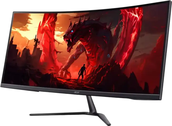 Monitor Gaming Curbat Acer Nitro ED340CURX0BMIIPX 34", WQHD 3440x1440, Panou VA, 200Hz, 1ms, 1500R, HDR10, AMD FreeSync Premium, HDMI 2.1, DP 1.4, Negru