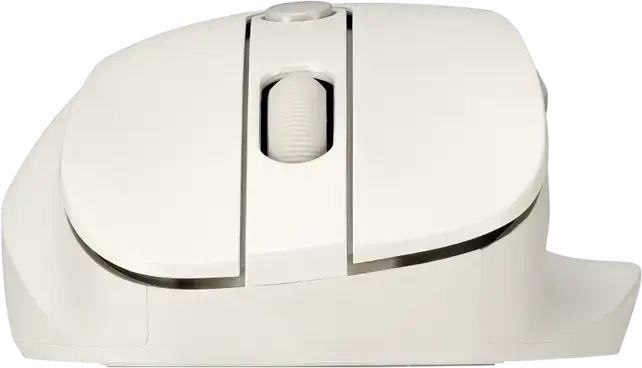 Mouse Wireless ASUS MD105, Alb Lapte, Dual-Mode Bluetooth și RF 2.4GHz, Senzor Optic 2400dpi, Click Silențios, Design Ergonomic cu Suport pentru Degetul Mare