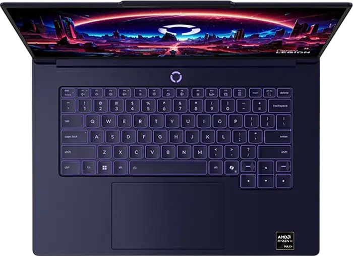 Laptop Lenovo Legion 7 15ASH11, 15.3" WQXGA OLED 165Hz, AMD Ryzen AI Max+ 388, 32GB LPDDR5X, 1TB SSD, Radeon 8060S, Carcasă Aluminiu, Wi-Fi 7, Fără SO