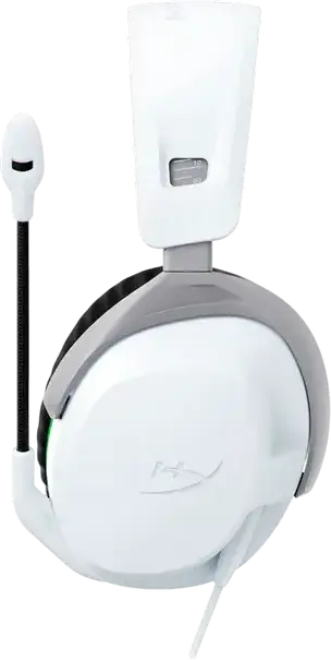 HyperX CloudX Stinger 2 Wired Gaming Headset for Xbox, 50mm Neodymium Drivers, Swivel-to-Mute Noise-Cancelling Mic, Memory Foam Ear Cushions, White