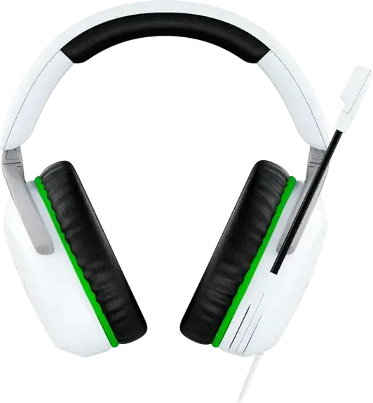 HyperX CloudX Stinger 2 Wired Gaming Headset for Xbox, 50mm Neodymium Drivers, Swivel-to-Mute Noise-Cancelling Mic, Memory Foam Ear Cushions, White