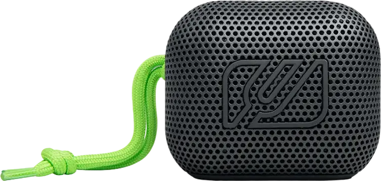 Muse M-360 Portable Bluetooth Speaker, Black, 5W Mono Sound with Passive Radiator, IPX4 Splash Proof, 9h Playtime Boost, USB-C, Stereo Pairing, Hands-free