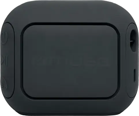 Muse M-360 Portable Bluetooth Speaker, Black, 5W Mono Sound with Passive Radiator, IPX4 Splash Proof, 9h Playtime Boost, USB-C, Stereo Pairing, Hands-free