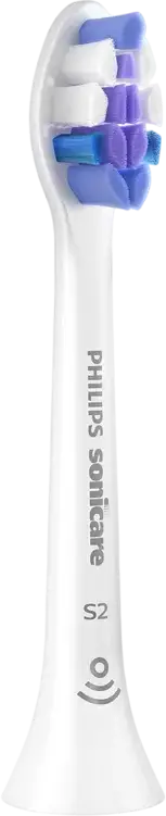 Сменные насадки для электрической зубной щетки Philips Sonicare HX6054/87 S2 Sensitive, экстрамягкие щетинки для чувствительных зубов и десен, Цвет: Белый