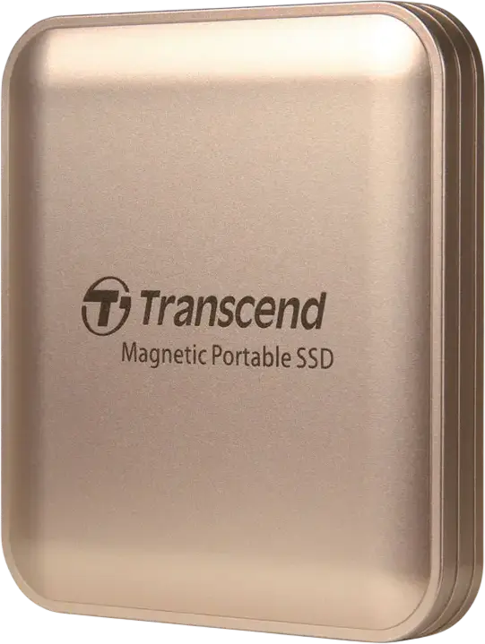 Transcend ESD420 Portable SSD 4TB USB 3.2 Gen 2x2 20Gbps Type-C External Drive 2000MB/s Read/Write MagSafe Compatible MIL-STD-810G Rose Gold