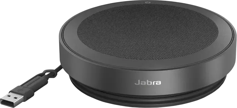 Speakerphone Portabil Profesional Jabra Speak2 75 UC, Bluetooth 5.2, USB-C, 4 Microfoane Beamforming, Audio Full Duplex, Baterie 32h, Gri