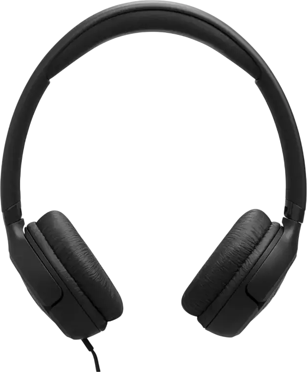 JBL Tune 530 On-Ear Closed-Back Wired Headphones, Dynamic Driver, Integrated In-Line Microphone, Foldable Design, JBL Pure Bass Sound, Color: Black
