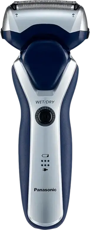 Panasonic ES-RT37 Electric Foil Shaver, 3-Blade Multi-fit Arc System, Wet & Dry, Li-Ion Battery, Flexible Pivoting Head with Built-in Trimmer