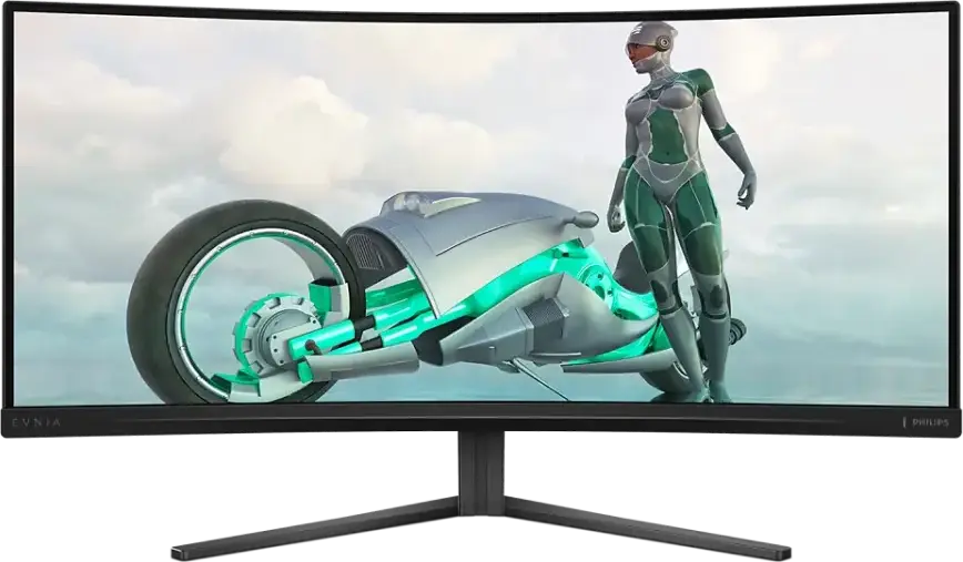 Monitor Gaming Curbat Philips Evnia 3000 34M2C3500L 34 inch WQHD, Fast VA, 180Hz, 0.5ms, 1500R, HDR10, AMD FreeSync Premium, UltraWide 21:9, Charcoal