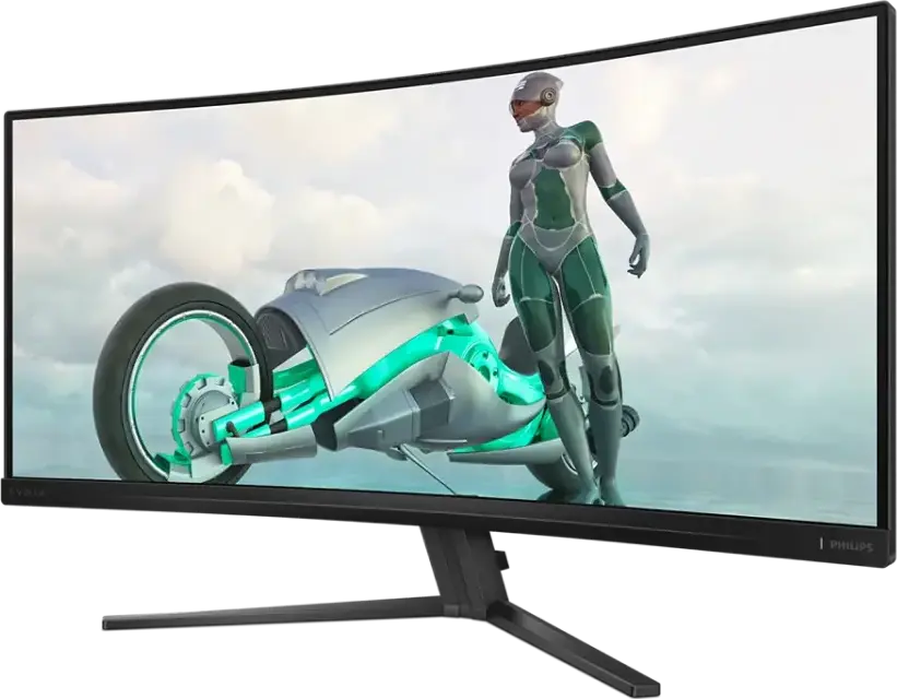 Monitor Gaming Curbat Philips Evnia 3000 34M2C3500L 34 inch WQHD, Fast VA, 180Hz, 0.5ms, 1500R, HDR10, AMD FreeSync Premium, UltraWide 21:9, Charcoal