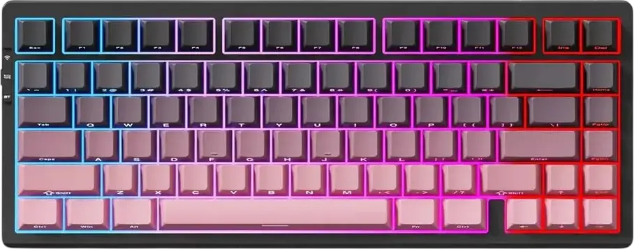 Tastatură MCHOSE G75 Pro, Cu fir / Fără fir, Negru | Roz