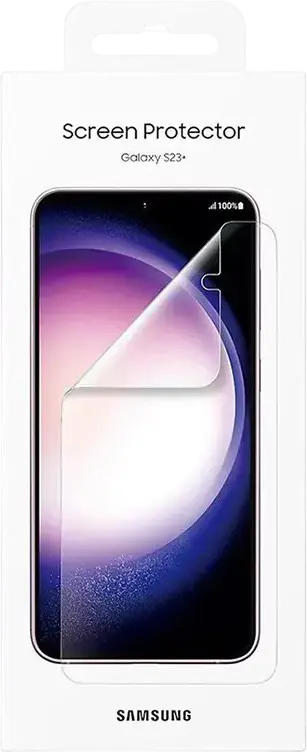Samsung Galaxy S23+ Screen Protector, Transparent PET Film, High Sensitivity, Compatible with Ultrasonic Fingerprint Reader