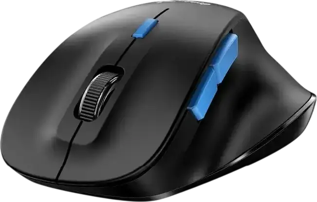 Genius Ergo 8230S BT Wireless Ergonomic Silent Mouse, Dual Mode Bluetooth & 2.4GHz, 1600 DPI Optical Sensor, AI Copilot Buttons, Right-Handed, Black