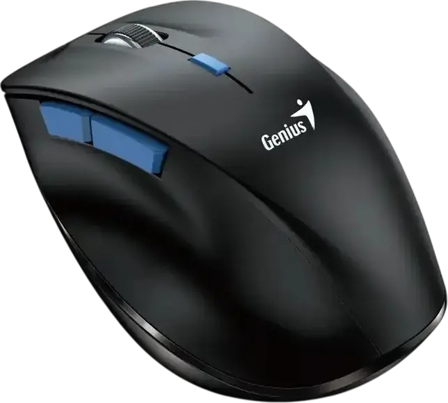 Genius Ergo 8230S BT Wireless Ergonomic Silent Mouse, Dual Mode Bluetooth & 2.4GHz, 1600 DPI Optical Sensor, AI Copilot Buttons, Right-Handed, Black