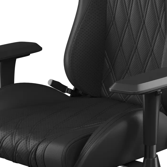 Scaun Gaming HATOR Darkside 3M, Piele PU, Cadru Oțel, Cotiere Reglabile 2D, Perne Magnetice ChillFoam, piston SGS Clasa 4, Negru