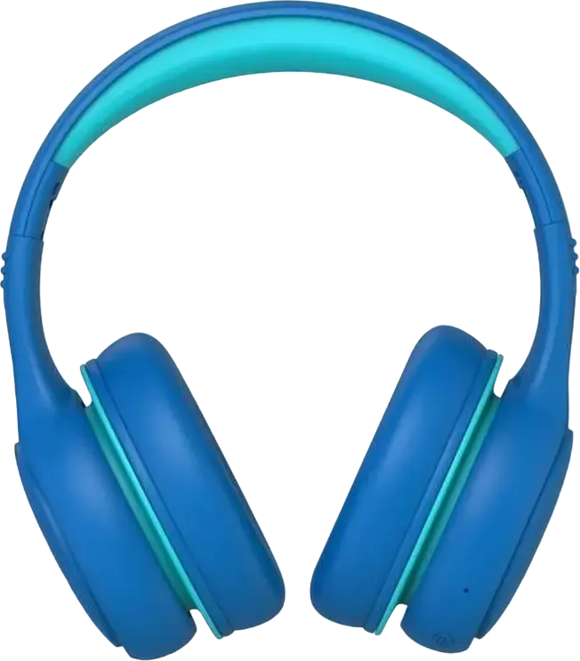 XO BE26 Kids Bluetooth Headphones, Wireless/Wired On-Ear Headset with Integrated Mic, Blue, 40mm Drivers, 18h Battery, USB-C Charging, Foldable Design, 1.2m Cable, 3.5mm Jack