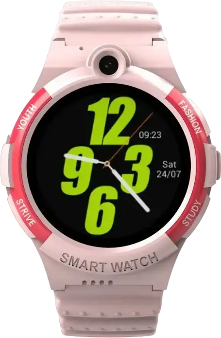 Ceas Inteligent Copii Wonlex KT25S 4G LTE Android 4.4, Roz, Ecran Tactil IPS 1.28", 512MB RAM, 4GB ROM, Poziționare GPS LBS Wi-Fi, Rezistent Apă IP67, SOS