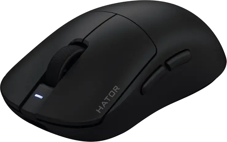 Mouse Gaming Wireless/Wired HATOR Quasar 3S Ultima 8K HTM660, pentru dreptaci, Senzor PixArt PAW 3950, 30,000 DPI, Rata de Sondare 8000Hz, Switch-uri Optice, 46g, Glide-uri PTFE