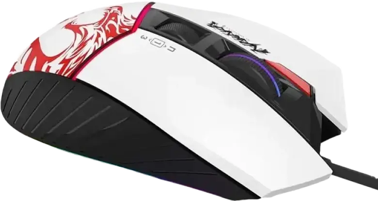 Mouse Gaming cu Fir Bloody W95 Max, Albastru Navy, Senzor MAX BC3332-A 12K, 12,000 DPI, 8000 fps, Rata de Raport 2000Hz, Iluminare RGB, Armură Metalică X'Glide, Memorie 512KB