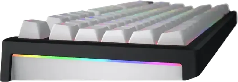 Tastatură Mecanică HATOR Skyfall 80 Wireless, TKL Gasket Mount, Switchuri HATOR Aurum Lemon Lineare, Iluminare RGB și Laterale, Conectivitate Tri-mod, Hot-swap