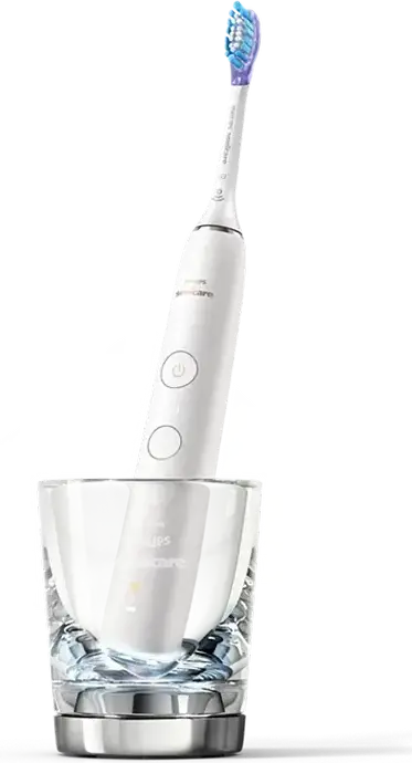 Periuță de dinți electrică Philips Sonicare DiamondClean Smart 9400 HX9917/88, 4 Moduri, 3 Niveluri Intensitate, Conectivitate Bluetooth, Pahar Încărcare și Etui Călătorie