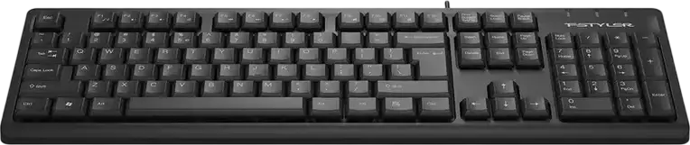 Tastatură cu fir A4Tech FK12 Fstyler Multimedia USB Membrană, Taste Rotunjite Laser, 12 Taste Hotkey, Rezistentă la stropi, Layout: US/RU/RO, Negru